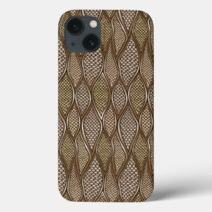 Etui iPhone 13 Peau de serpent stylisée