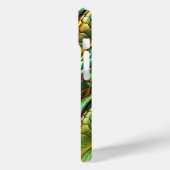 Coques Case-Mate iPhone Peau de serpent vert et or design ombre (Verso / Gauche)