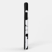 Coques Case-Mate iPhone Peau de vache Motif noir et blanc (Dos/Droite)