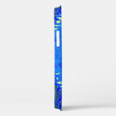 Coques Case-Mate iPhone Peau Empreinte de léopard bleue rétro (Verso / Droite)