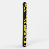 Coques Case-Mate iPhone Peau Empreinte de léopard Jaune et Noire (Dos/Droite)