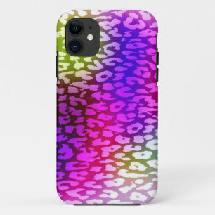 Case-Mate iPhone Case Peau empreinte de léopard rose-violet rétro