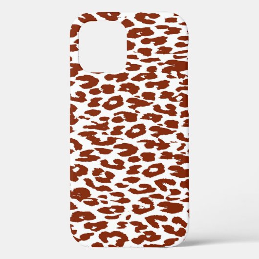 Coques Case-Mate iPhone Peau imprimée léopard marron (Verso)