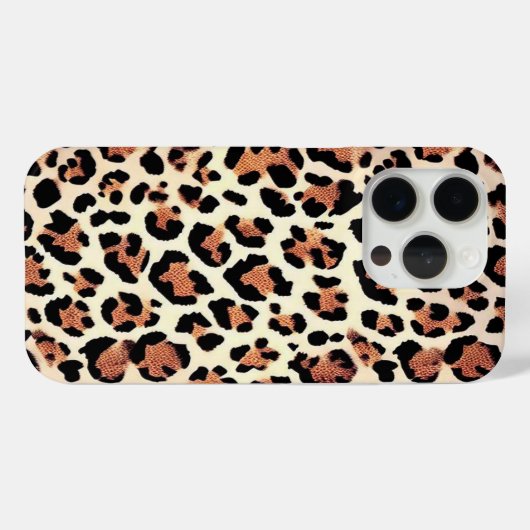 Coques Case-Mate iPhone Peau léopard (Verso (horizontal))