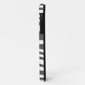 Coques Case-Mate iPhone Peau poster de animal de Zebra (Blanc et Gris) (Dos/Gauche)