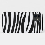 Coques Case-Mate iPhone Peau poster de animal de Zèbre (Noir, Blanc) (Dos (Horizontal))