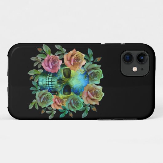COQUES Case-Mate iPhone PEAU VERT MORT AVEC FLEURS (Dos (Horizontal))
