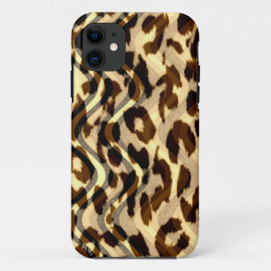 Coque iPhone 11 Peau vintage de fourrure de poster de animal de