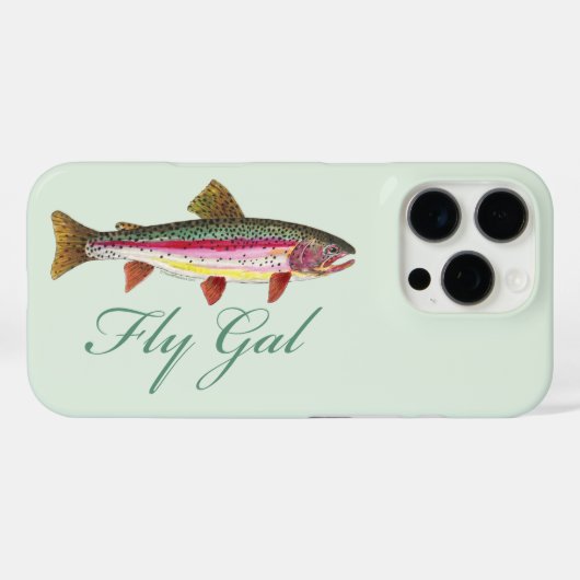 Coques Case-Mate iPhone Pêche à la mouche à la truite (Verso (horizontal))