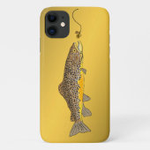 Coques Case-Mate iPhone Pêche à la mouche de la truite brune (Dos)