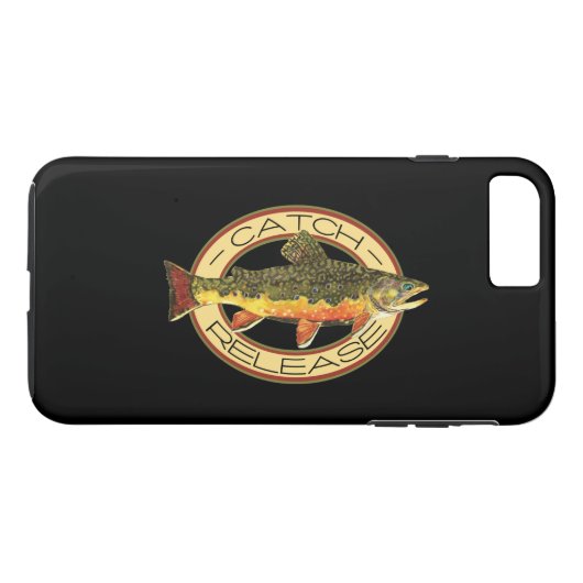 Coques Case-Mate iPhone Pêche à l'omble de fontaine C et R (Dos (Horizontal))