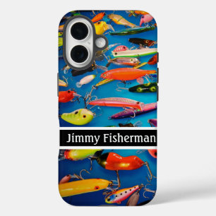 Coques iPhone 16 Pêche Beaucoup de leurres de pêche conception Pers