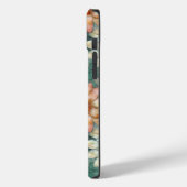 Coques Case-Mate iPhone Pêche blanc bleu vert Floral (Verso / Gauche)