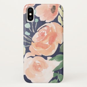 Case-Mate iPhone Case Pêche de floraison du plaisir et roses et pavot