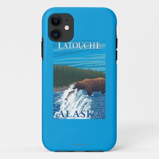 Coques Case-Mate iPhone Pêche d'ours en rivière - Latouche, Alaska (Dos)