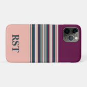 Coques Case-Mate iPhone Pêche et bandes vertes (Dos (Horizontal))