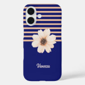 Coques Case-Mate iPhone Pêche florale moderne (Verso)