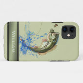 Coques Case-Mate iPhone Pêche Jumping Nom du poisson (Dos (Horizontal))