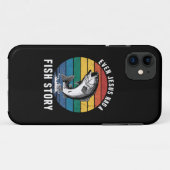Coques Case-Mate iPhone Pêche Même Jésus Avait Poisson Histoire Basse Pois (Dos (Horizontal))