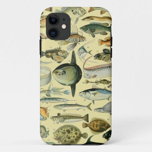Coques Case-Mate iPhone Pêche scientifique vintage (Dos)
