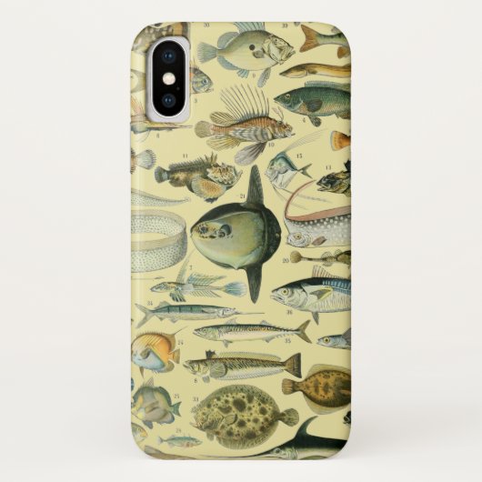 Coques Case-Mate iPhone Pêche scientifique vintage (Dos)