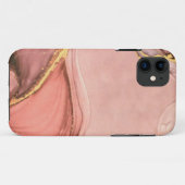 Coques Case-Mate iPhone Pêcher Avec La Géode Or (Dos (Horizontal))