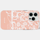 Coques Case-Mate iPhone Pêcher Floral Damask Choisir la couleur (Verso (horizontal))
