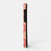 Coques Case-Mate iPhone Pêcher Fuzz et Cranberry Chevron (Dos/Gauche)