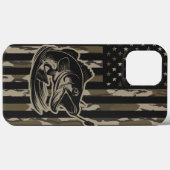 Coques Case-Mate iPhone Pêcheur de basse Camo Drapeau Bottomland Camo (Verso (horizontal))