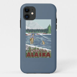 Coque Case-Mate Pour iPhone Pêcheur de mouche - Cordova, Alaska