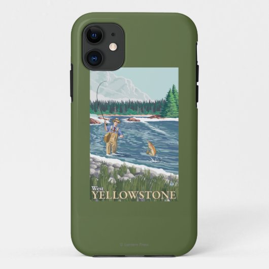 Coques Case-Mate iPhone Pêcheur de mouche - Yellowstone occidental, (Dos)