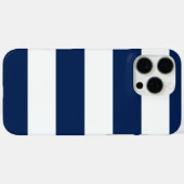 Coques Case-Mate iPhone Pêcheur esthétique Bleu rayé (Verso (horizontal))