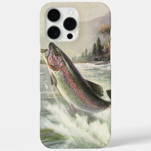 iPhone 16 Pro Max Case Pêcheur vintage de truite arc-en-ciel Pêche du poi