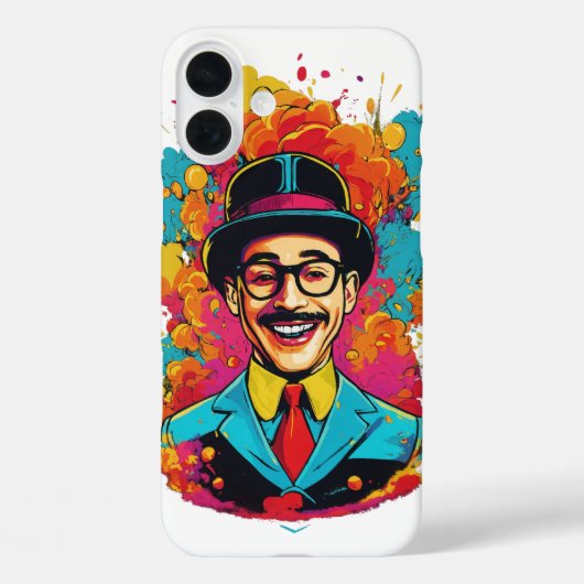 Coques Case-Mate iPhone Pee Wee Herman Rire iPhone 16 Plus Coque" (Verso)