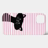 Coques Case-Mate iPhone Peekaboo ! Boîtier de téléphone pour chat noir mig (Verso (horizontal))