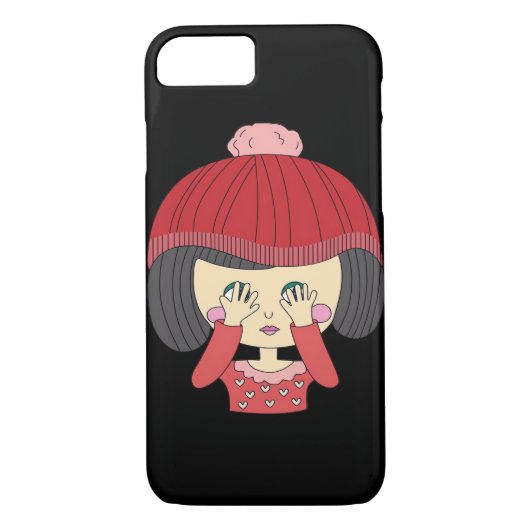 Coques Case-Mate iPhone Peekaboo Girl Sloth Design (Dos)