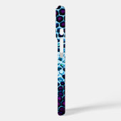 Coques Case-Mate iPhone Peigne de miel Abstrait bleu et violet (Verso / Gauche)