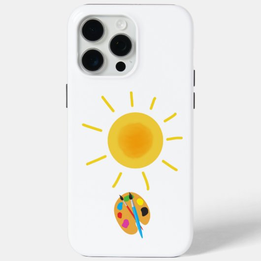 Coques Case-Mate iPhone peindre le soleil (Verso)