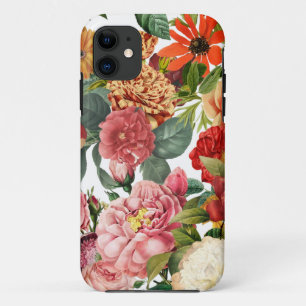 Case-Mate iPhone Case Peine colorée et jardin vintage rose