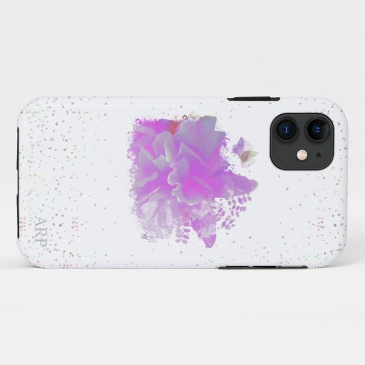 Coques Case-Mate iPhone *~* Peine rose Papillon d'art peintre AR3 (Dos (Horizontal))