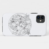 Coques Case-Mate iPhone Peins-toi un motif tropical (Dos (Horizontal))