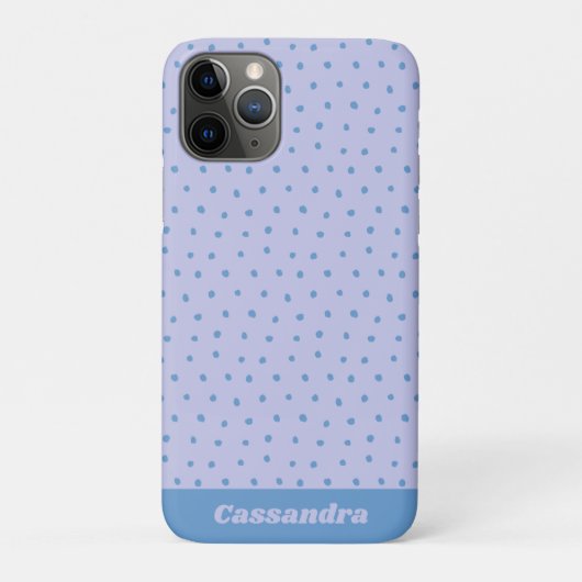 Coques Case-Mate iPhone Peint Polka Dot Motif à Lilac Personnalisé (Dos)