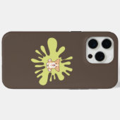 Coques Case-Mate iPhone peinture à éclaboussure de chien (Verso (horizontal))