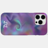 Coques Case-Mate iPhone Peinture à huile liquide Abstraite marbrée unique (Verso (horizontal))