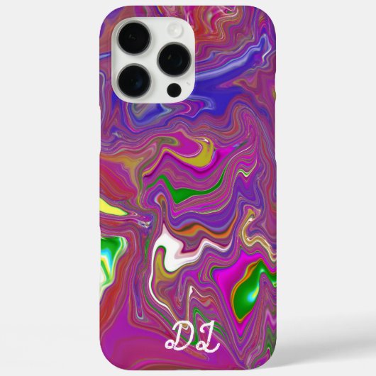Coques Case-Mate iPhone Peinture à huile liquide Abstraite marbrée unique (Verso)