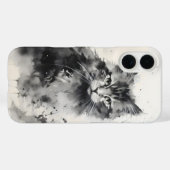 Coques Case-Mate iPhone Peinture à l'encre de chaton (Verso (horizontal))