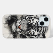 Coques Case-Mate iPhone Peinture à l'encre de tigre (Verso (horizontal))