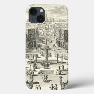 Etui iPhone Case-Mate Peinture à l'huile des fontaines au jardin de