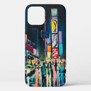Case-Mate iPhone Case Peinture à l'huile "New York", vue nocturne de New