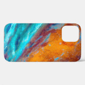 Coques Case-Mate iPhone Peinture à l'huile sur toile. arrière - plan artis (Verso (horizontal))